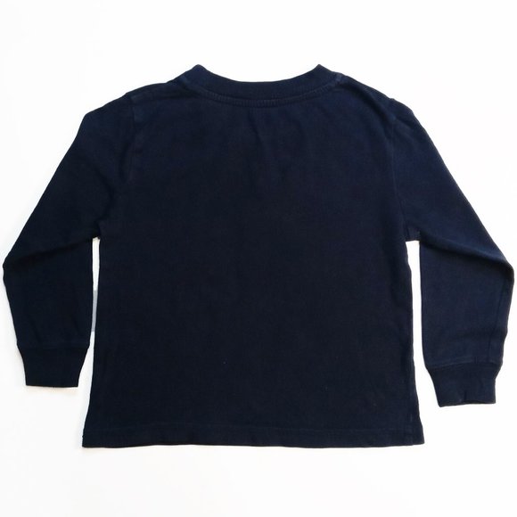 Brand Unknown Toddler Size Navy Long Sleeeve T-Shirt US Size Unknown 18-24M? - Picture 2 of 3